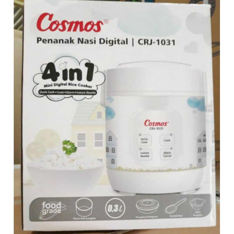 Cosmos Mini Digital Rice Cooker 0.3 Liter CRJ-1031