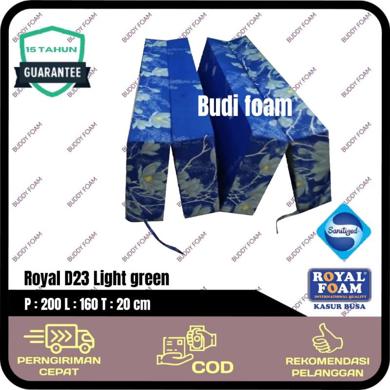 ROYAL FOAM Kasur Lipat Busa Royal D23 LG no.2 size 200 x 160 x 20  cm