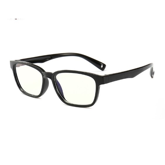 [Bisa COD] Kacamata Anak Anti Radiasi HP, Komputer, Laptop Blue Rays Elastis Bahan Lembut Original-1.Hitam Full