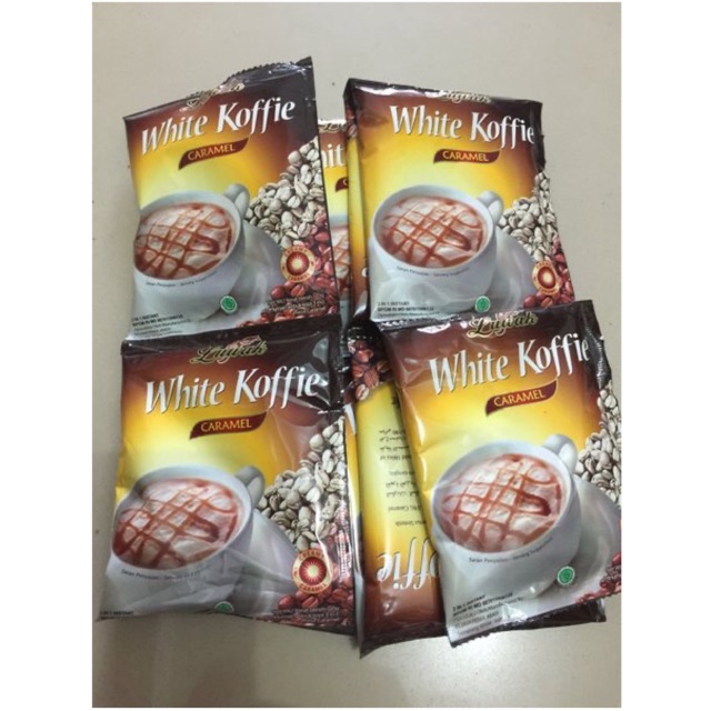 Luwak White Koffie Caramel 5pcs Kopi Sachet Instant Coffee