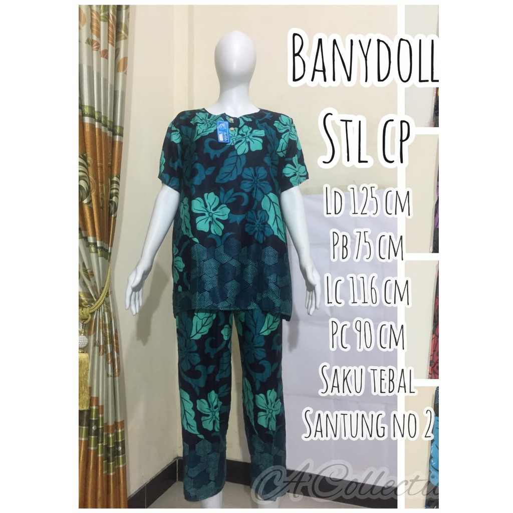 Daster babydoll clana panjang lengan pendek