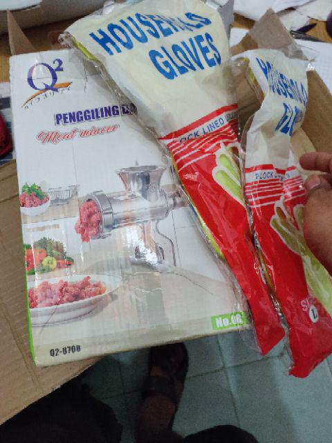 Sarung Tangan Karet Latex Dot Tebal Serbaguna Rubber Gloves 30cm