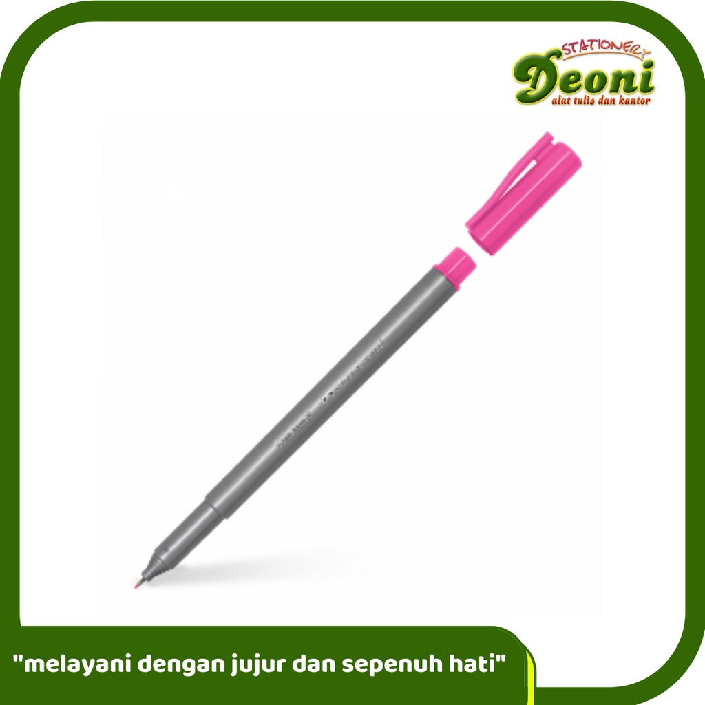 

FABER-CASTELL Fineliner Fuchsia Spidol Pen