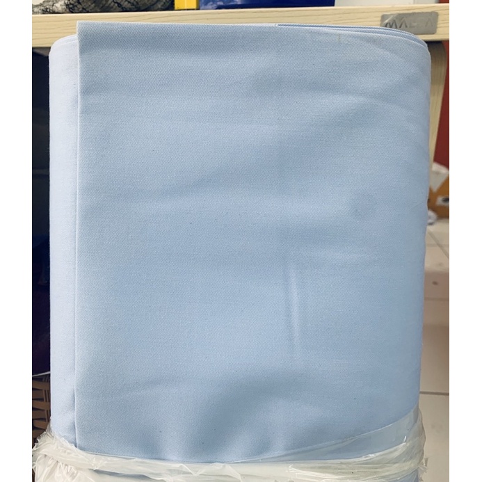 Kain AMERICAN DRILL SAVERO / bahan kain seragam-Biru Muda