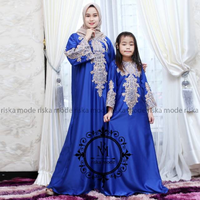 Kaftan couple / kaftan terbaru / gamis modern / gamis ibu anak