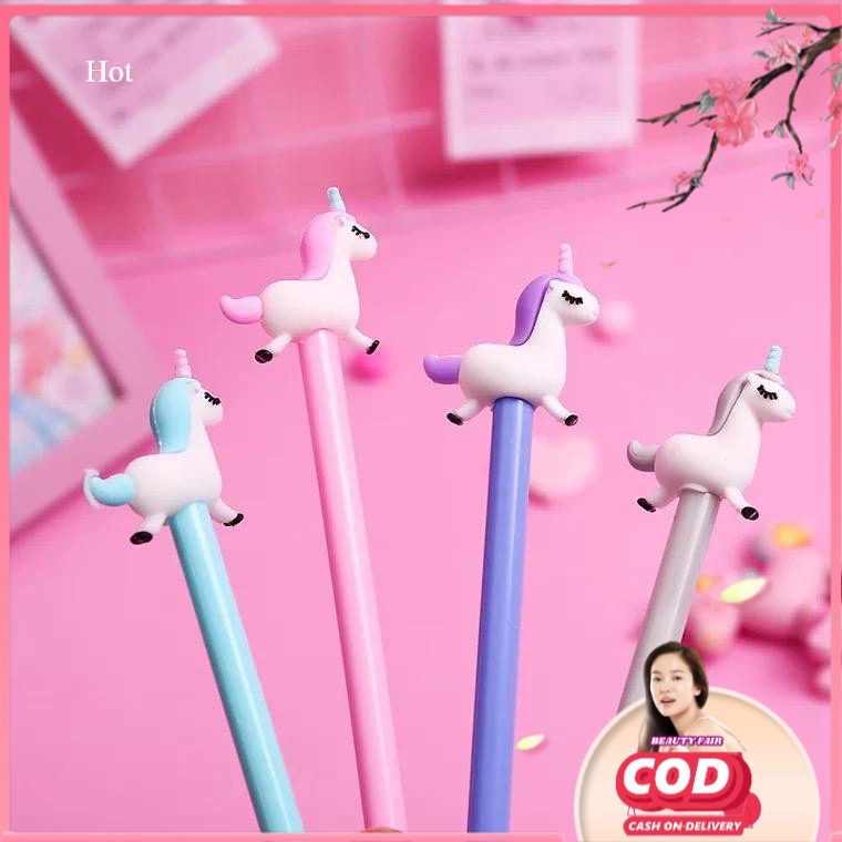 [BF] PULPEN UNICORN FULL BODY - BALLPOINT BOLPEN PENA GEL KARTUN BONEKA CANDY LUCU UNIK KARAKTER CAN