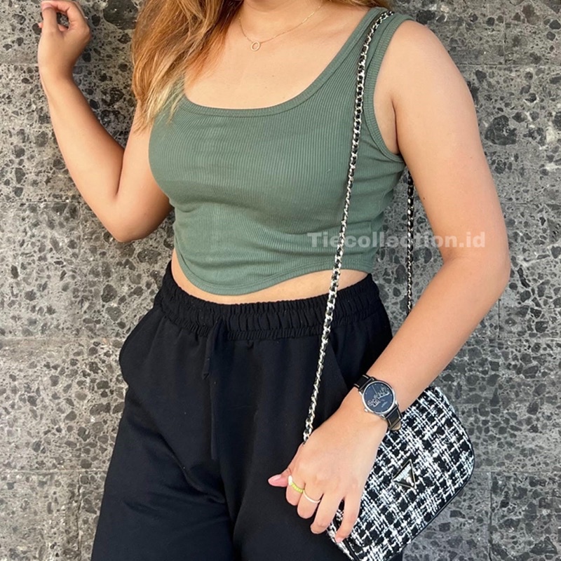 Kezia Crop Tanktop Wanita