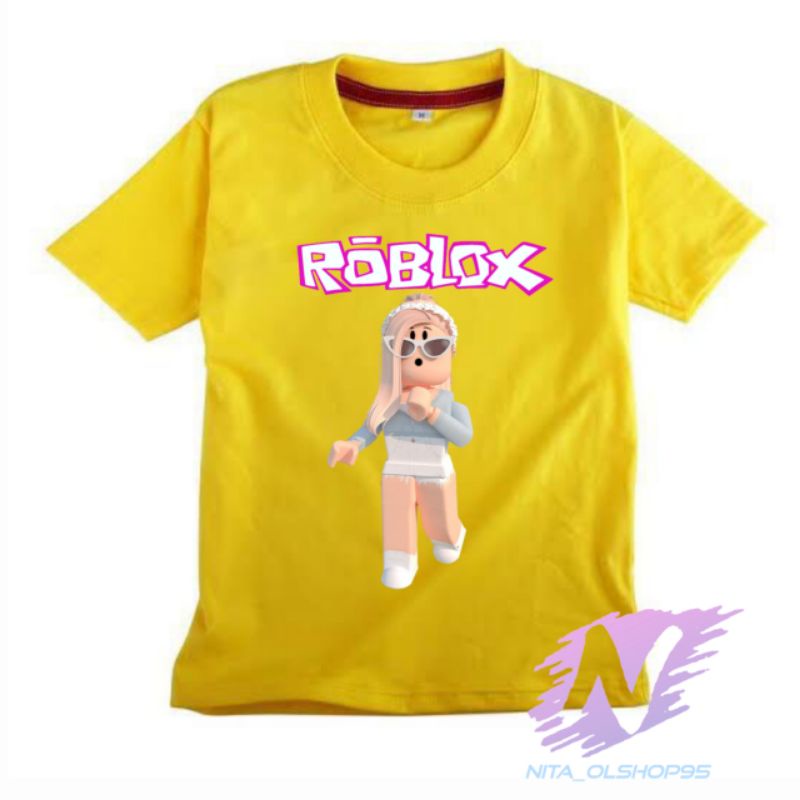 kaos roblox baju anak roblok charakter girl terbaru