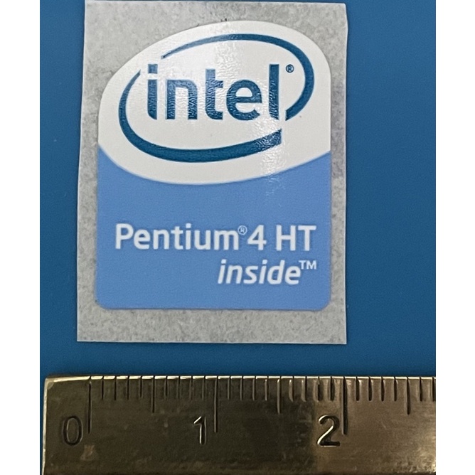 Sticker stiker logo intel Pentium 4 HT gen2 Ukuran besar