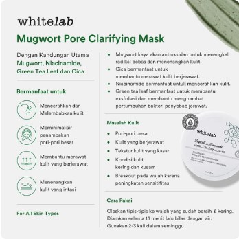 [SALE] WHITELAB MUGWORT PORE CLARIFYING MASK