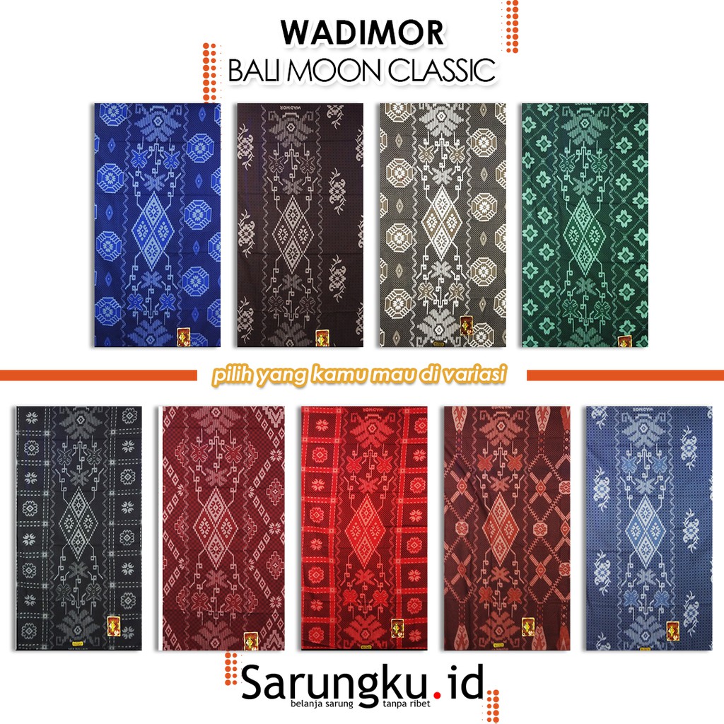 SARUNG WADIMOR MOTIF BALIMOON CLASSIC