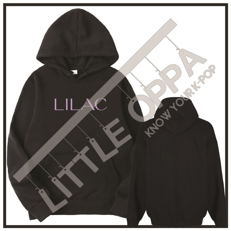 JACKET HOODIE IU LEE JI EUN LILAC LOGO HOODIE