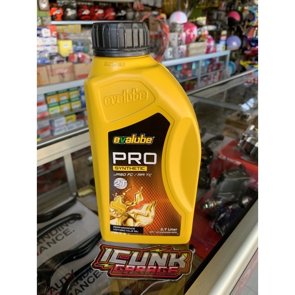 oli campuran oli samping 2 tak 2 stroke EVALUBE PRO ORIGINAL 100000%