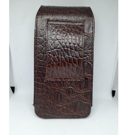 Paling Dicari.. Dompet Hp Pinggang Multifungsi Pria Motif Buaya 2 Slot Kulit Asli