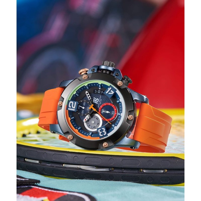 Jam Tangan Pria T5 H3885 3885 Original Man Rubber Chrono Watch