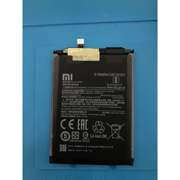 Baterai Redmi Note 9/BN 54 ORI RESMI