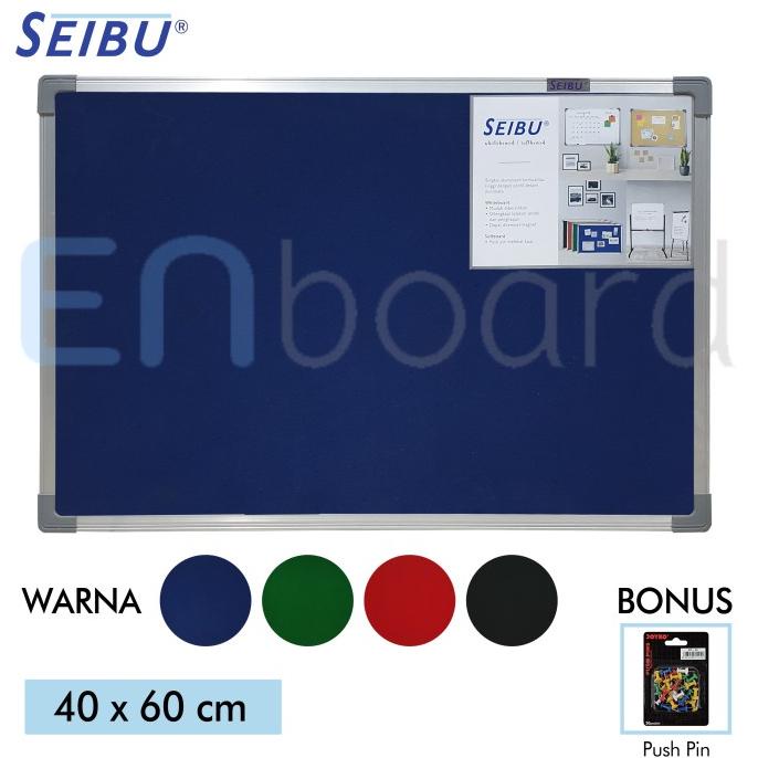 

[COD] Softboard Cork Board / Papan Mading Gantung Bludru Seibu 40 x 60 cm BERMUTU Kode 630