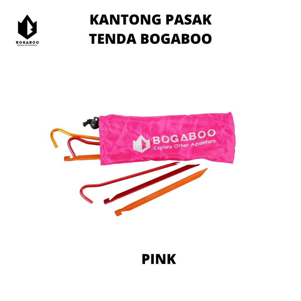 Tempat Pasak Tenda Bogaboo - Sarung Pasak - Wadah Pasak - Kantong Pouch Pasak -  Kantong Pasak