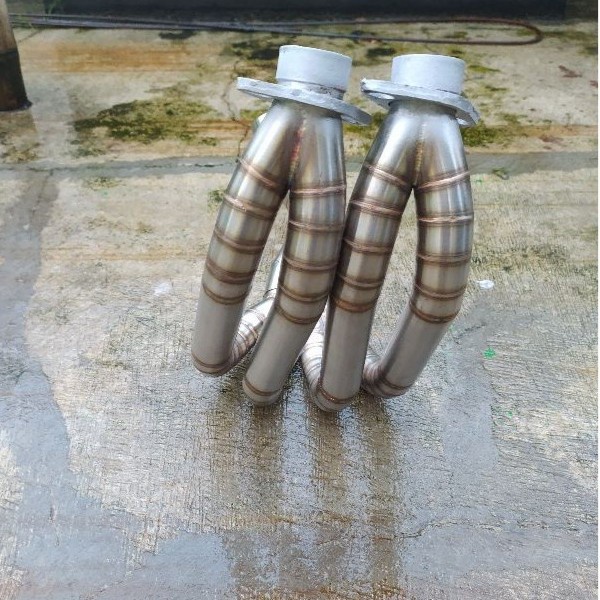 header leheran knalpot 4 cabang for NINJA fi ER6YZF-R25 MT25 kerennn