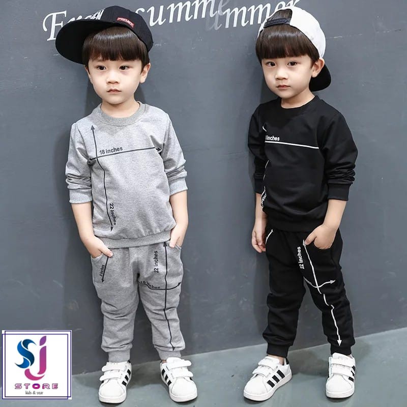 STELAN TREANING ANAK LAKI  LAKI / BAJU KAOS ANAK SET 1 - 6 TAHUN