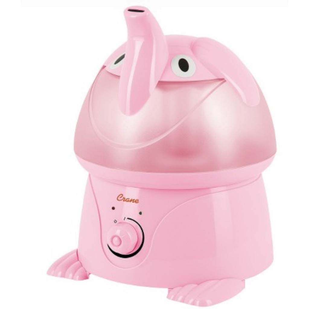 Crane Ultrasonic Cool Mist Humidifier - PINK ELEPHANT