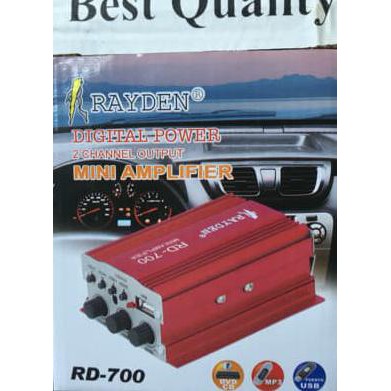 mhim mini amplifier usb sd mp3 merk rayden type rd 700 yjhr