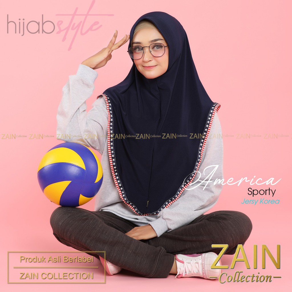 Jilbab Instan America Sporty Zain Collection