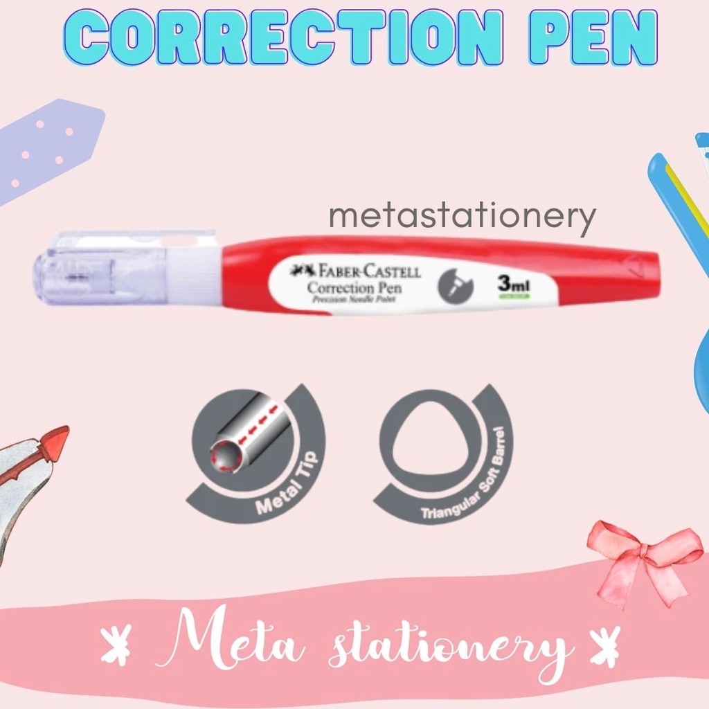 

Correction Pen Liquid / Tipex Cair Mini Faber-Castell 3 ml