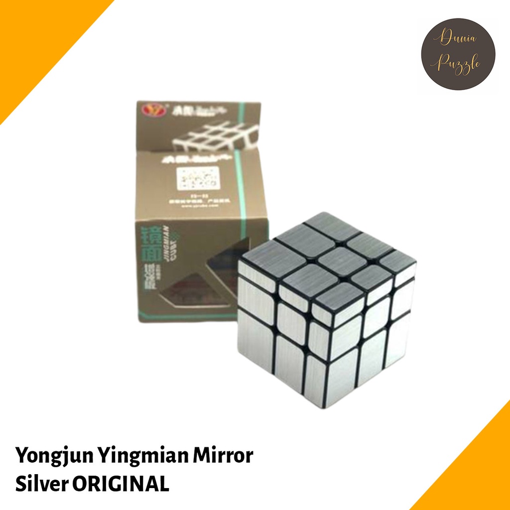 Rubik 3x3 Mirror YongJun Yingmian Mirror Silver ORIGINAL