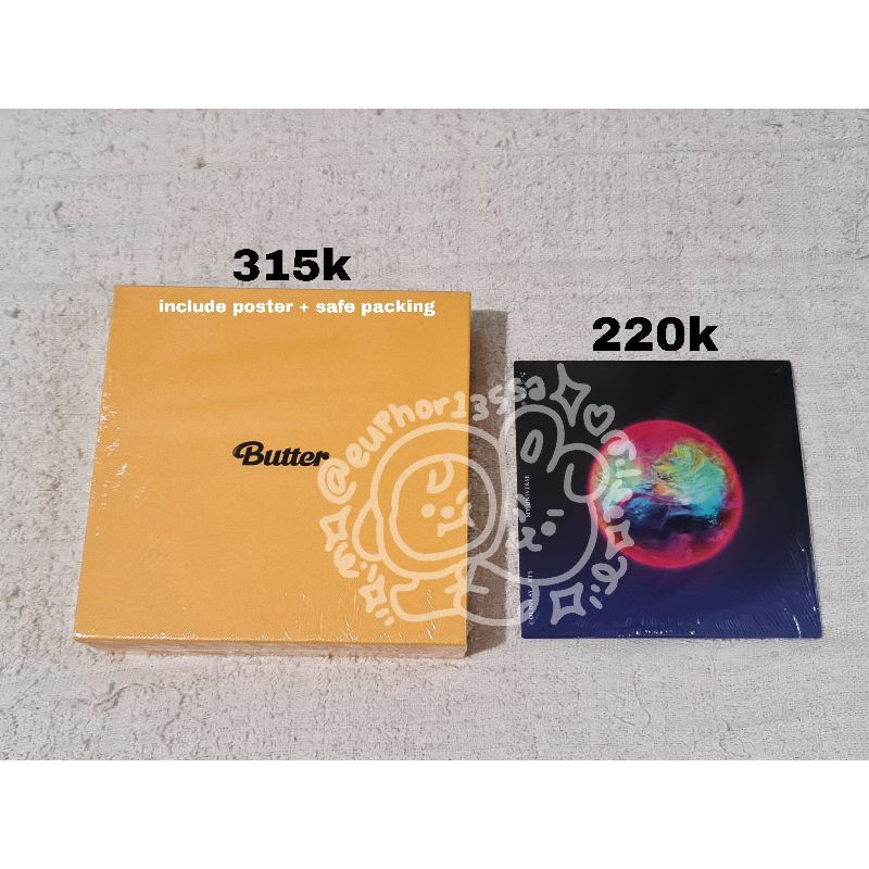 Album BTS Butter Cream Ver, CD My Universe BTS x Coldplay Sealed