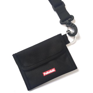 Fakelab Hanging Card Wallet Black Velcro dan Resleting 