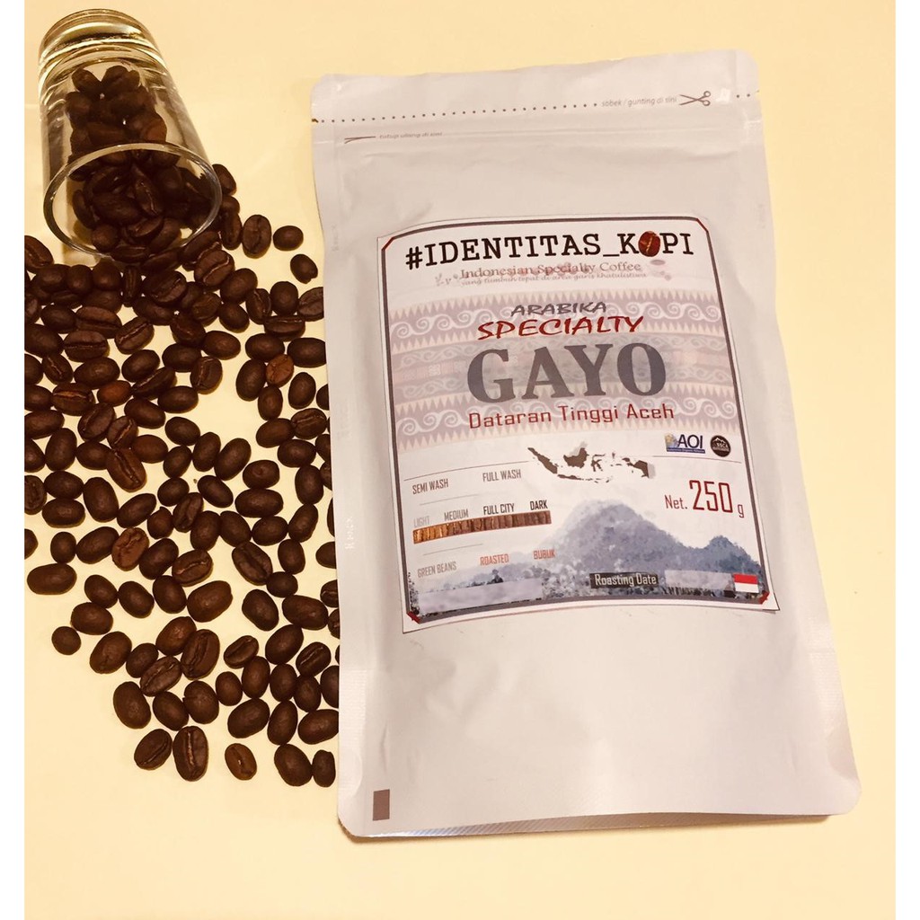 

Kopi Arabika Gayo - Specialty Full Wash - Roasted Beans 250gr