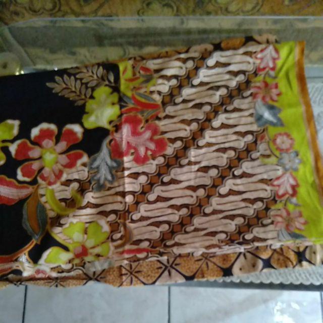 Kain Batik Solo (alusan Limited Stock) Motif 3 Negeri Warna Hijau Pupus