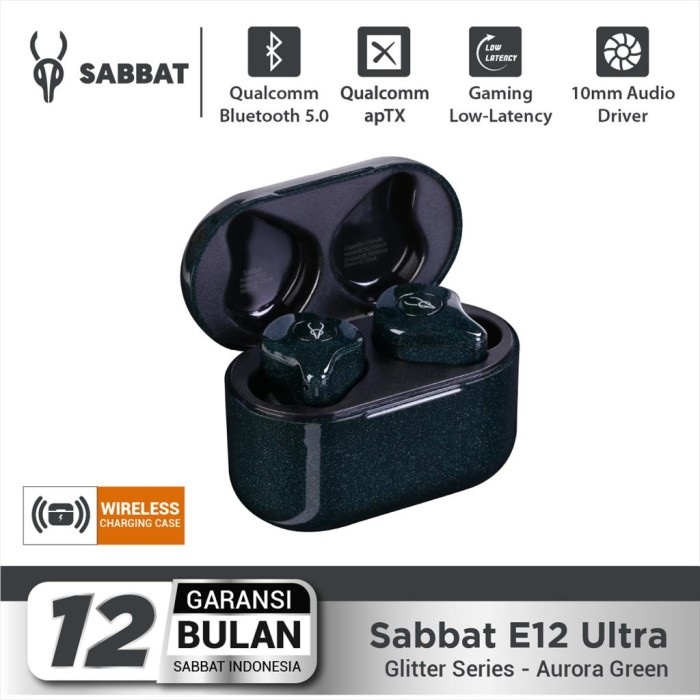 AKN88 - SABBAT E12 ULTRA GLITTER SERIES - Bluetooth 5.0 TWS Earphone