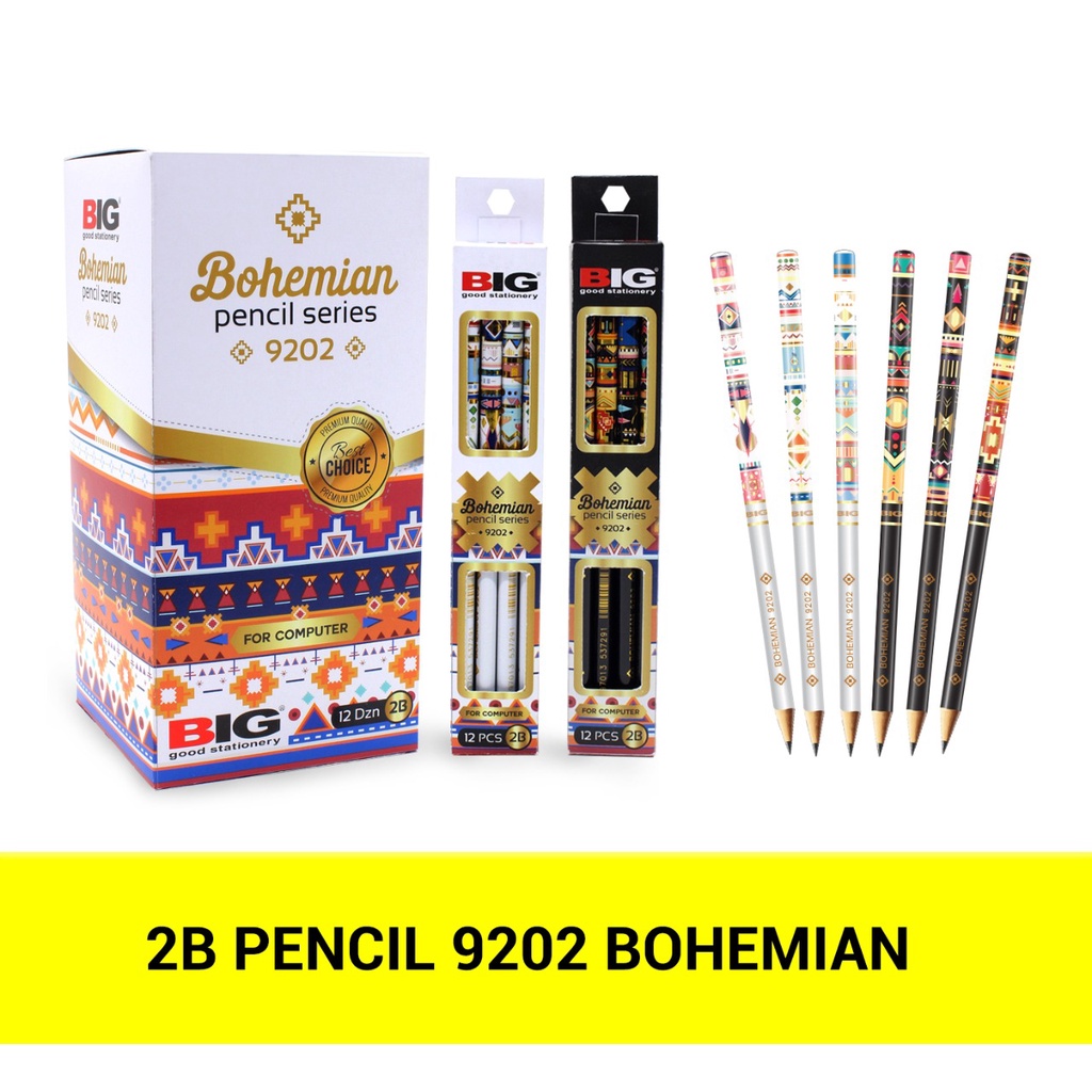 

Pensil (2B) BIG // Gold Spot PS 9201, Bohemian PS 9202, Neon PS 9203