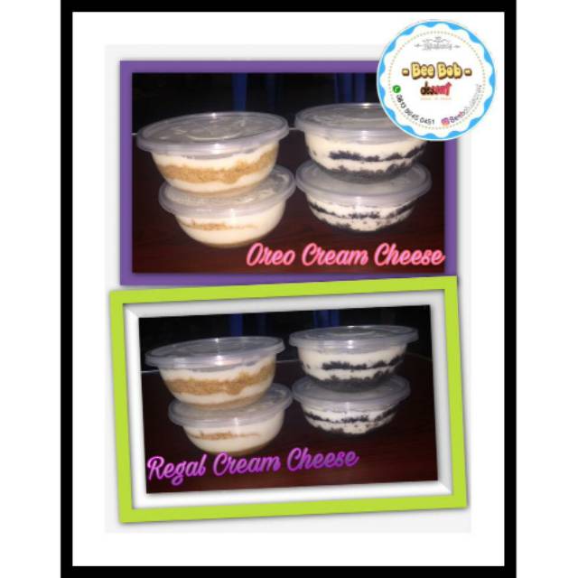 

Oreo Cream Cheese and Regal Cream Cheese