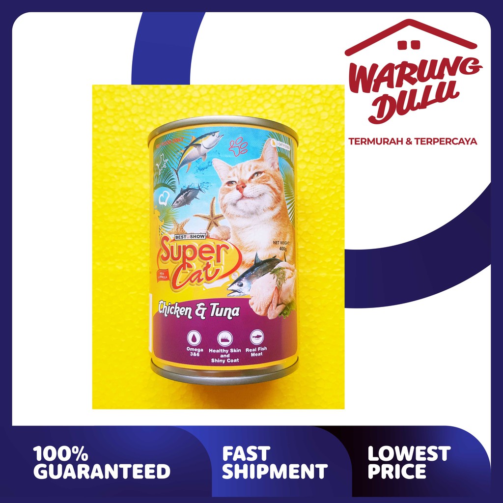 SUPER CAT CHICKEN TUNA 400GR