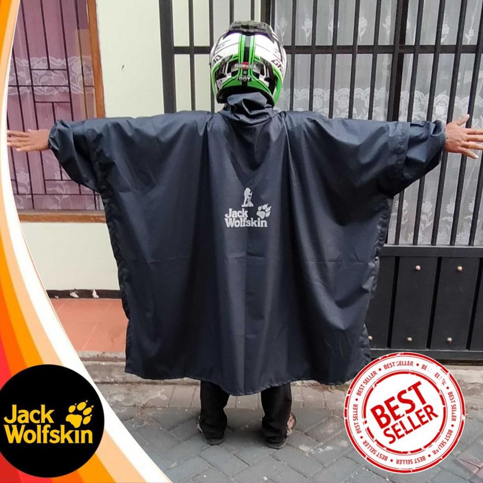 BTI.27Jn22r– Mantel Hujan Ponco Lengan JWS, Jas Hujan Ponco Waterproof JWS/EDHERTO, Rainbat Taslan J