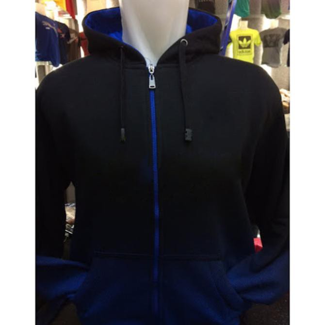 Jaket Hoodie Polos Gradasi Biru Bukan Sweater Gildan Supreme Champion