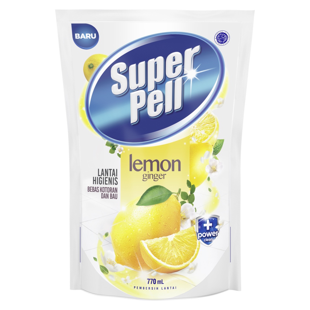 Superpell Lantai Lemon Ginger 770ml - Sabun Lantai