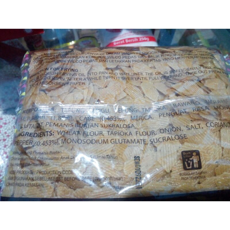 Hasna Mall - Krupuk Pedas Cap Wilco 350gram Krupuk welco