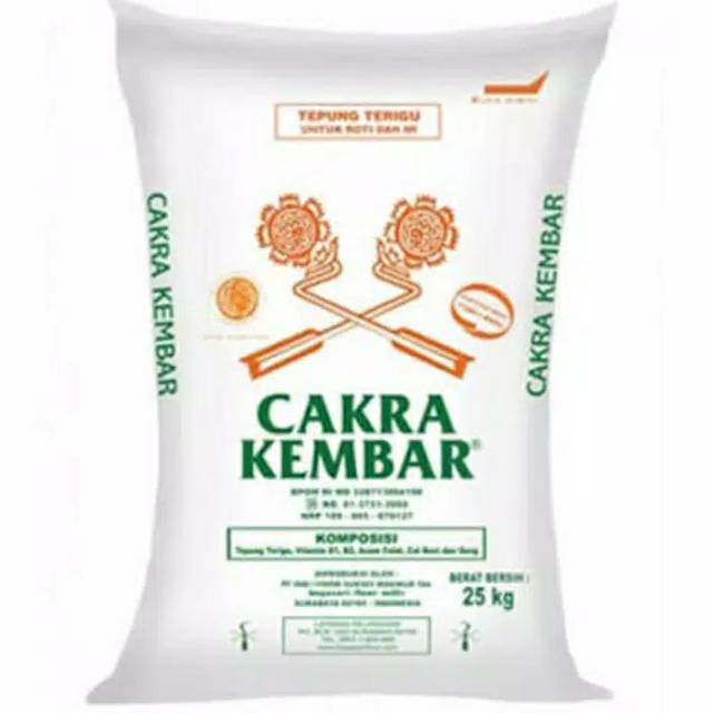 

TEPUNG TERIGU CAKRA KEMBAR Kiloan / Timbangan (Repack) 500gr