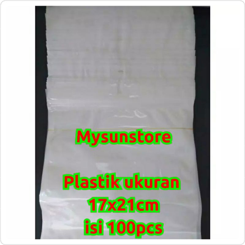 Plastik Klip 17x21 cm Aksesoris Ziplock Zipper  Zip Lock 17 x 21 cm Mysunstore