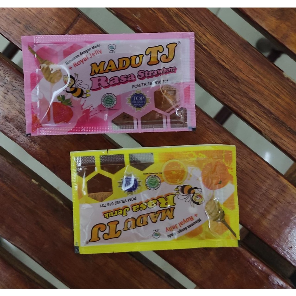 Madu TJ Isi 12 Sachet / Jeruk / Strawbery / Meningkatkan Imun / Stamina Tubuh