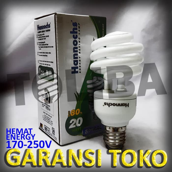 lampu hannochs hanochs tornado 20w 20watt 20 watt 20 w lampu spiral