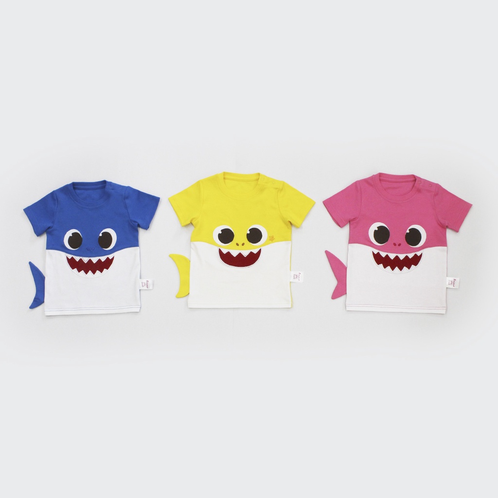 I am Cotton  kaos bayi anak T-Shirt Pendek Baby Shark