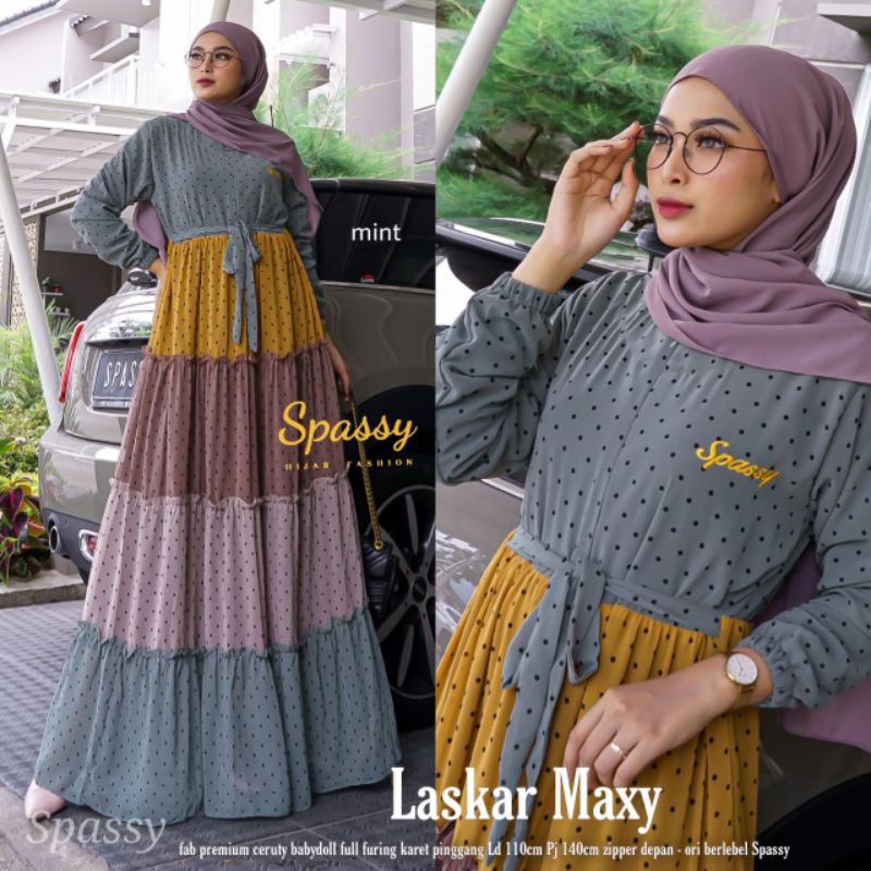Laskar Maxy by Spassy Maxy Dress Ceruty Babydoll