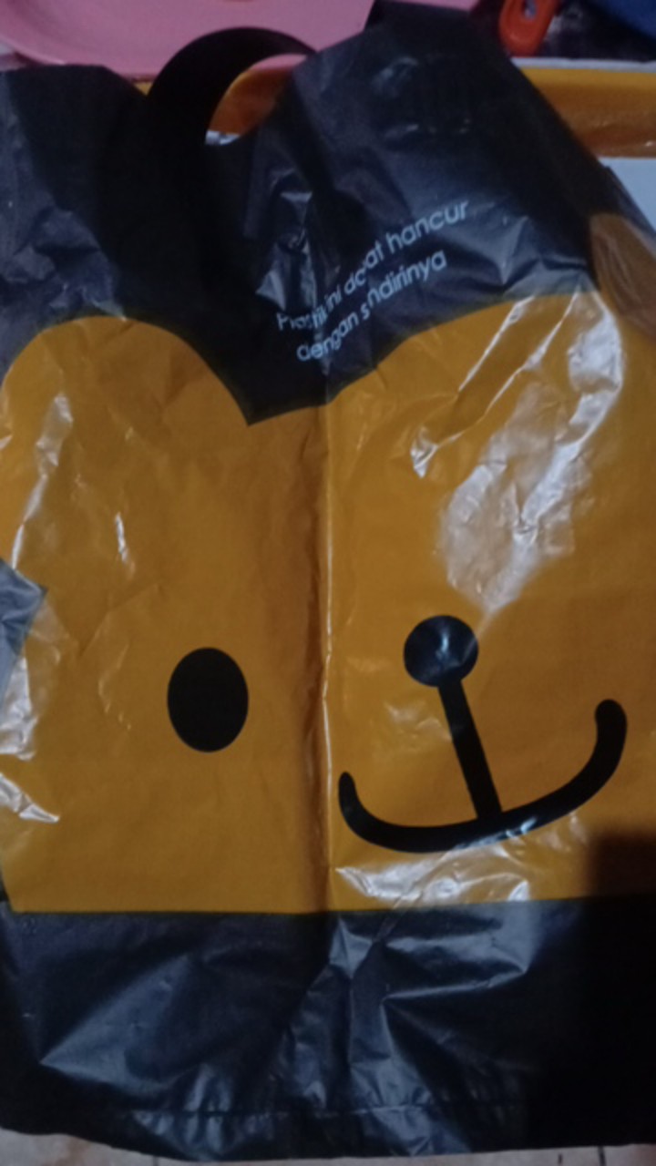 Kantong Plastik Teddy Bear Softhandle Ukuran 30 [ 1pack]