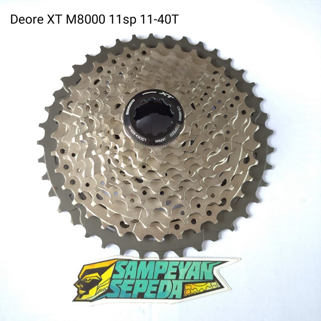 Sprocket 11 Speed 11-40T Shimano XT M8000 Gir Gear Belakang Sepeda