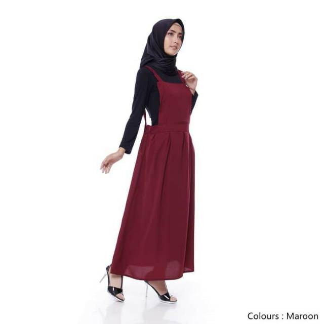 Anie overall maroon
